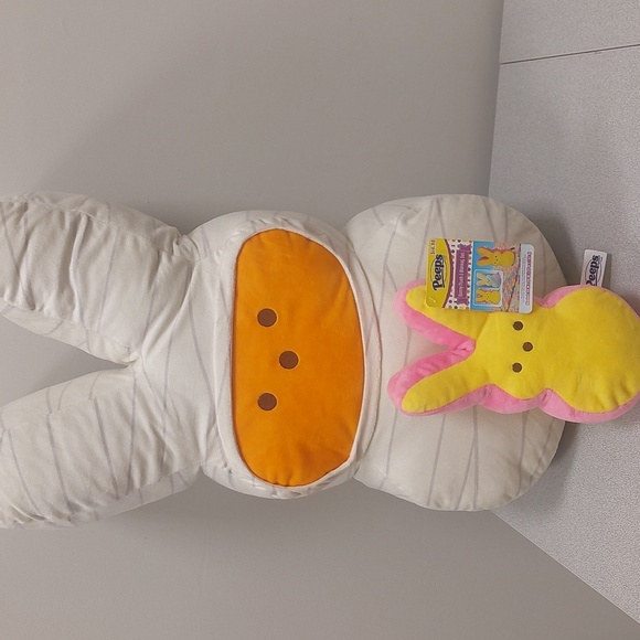 Peeps Plush Lot of 2 Mummy and Yellow Bunny - Picture 16 of 16